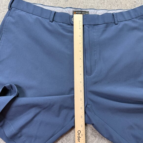 Peter Millar Shorts Men 38 Blue 9" Performance Golf Wicking Stretch - Picture 13 of 14